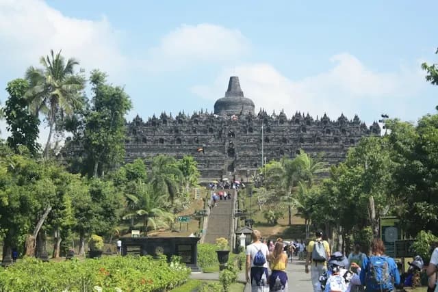 Borobudur Temple the world-famous UNESCO World Heritage site.